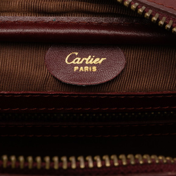 Authentic Cartier Suede & Leather Crossbody Bag - Picture 7 of 9